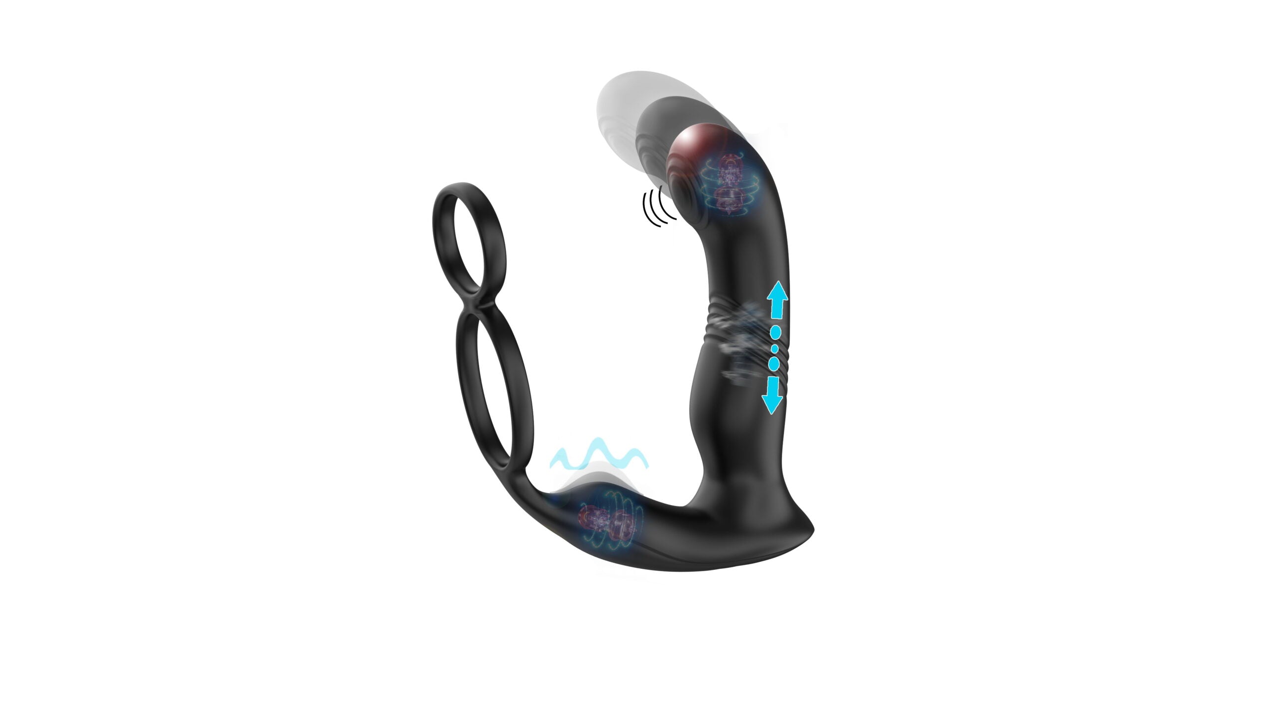 Thrusting Prostate Massager, Thrusting Prostate Vibrator VforVibes