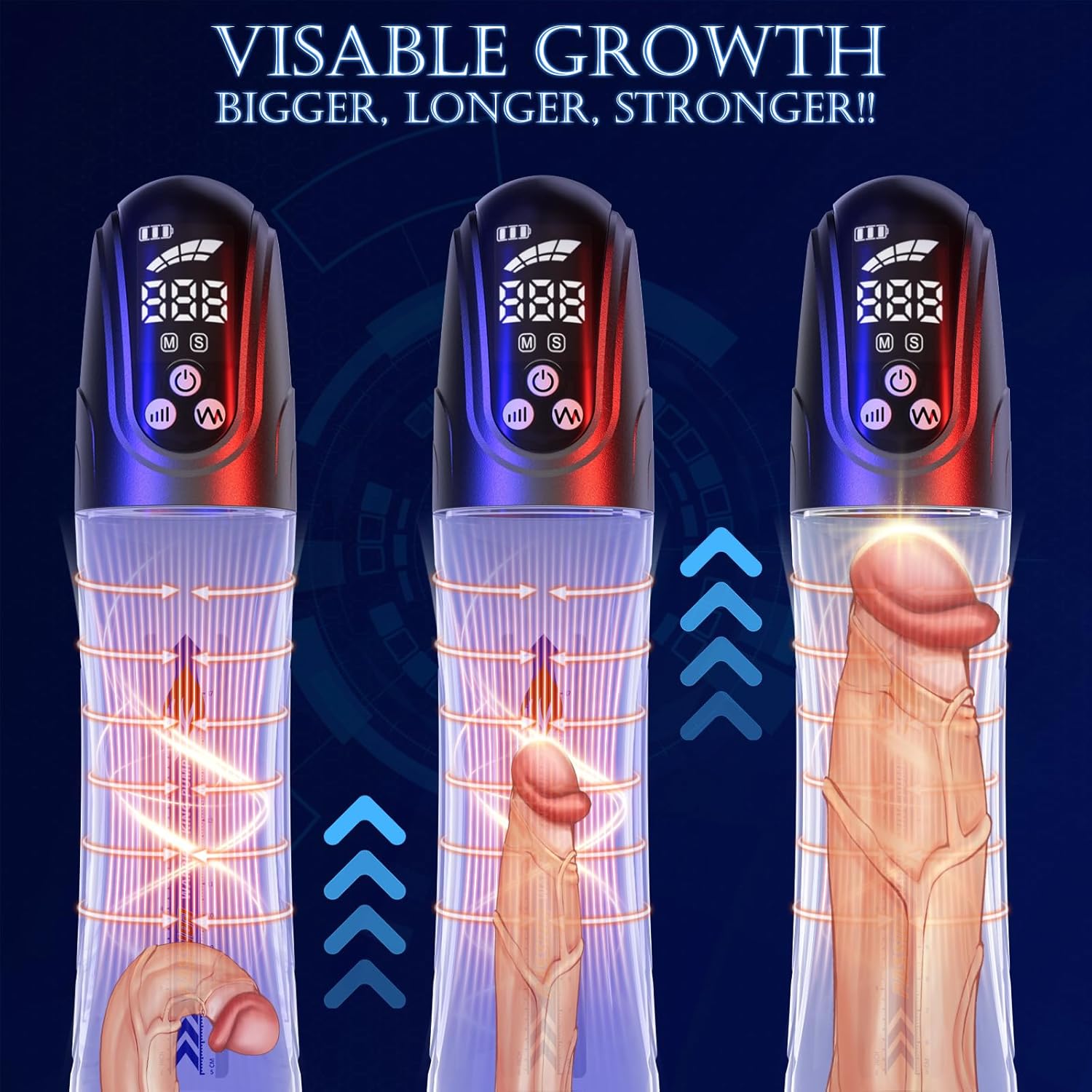 2-in-1 Suction & Pressure Penis Pump – Automatic Male Enhancer