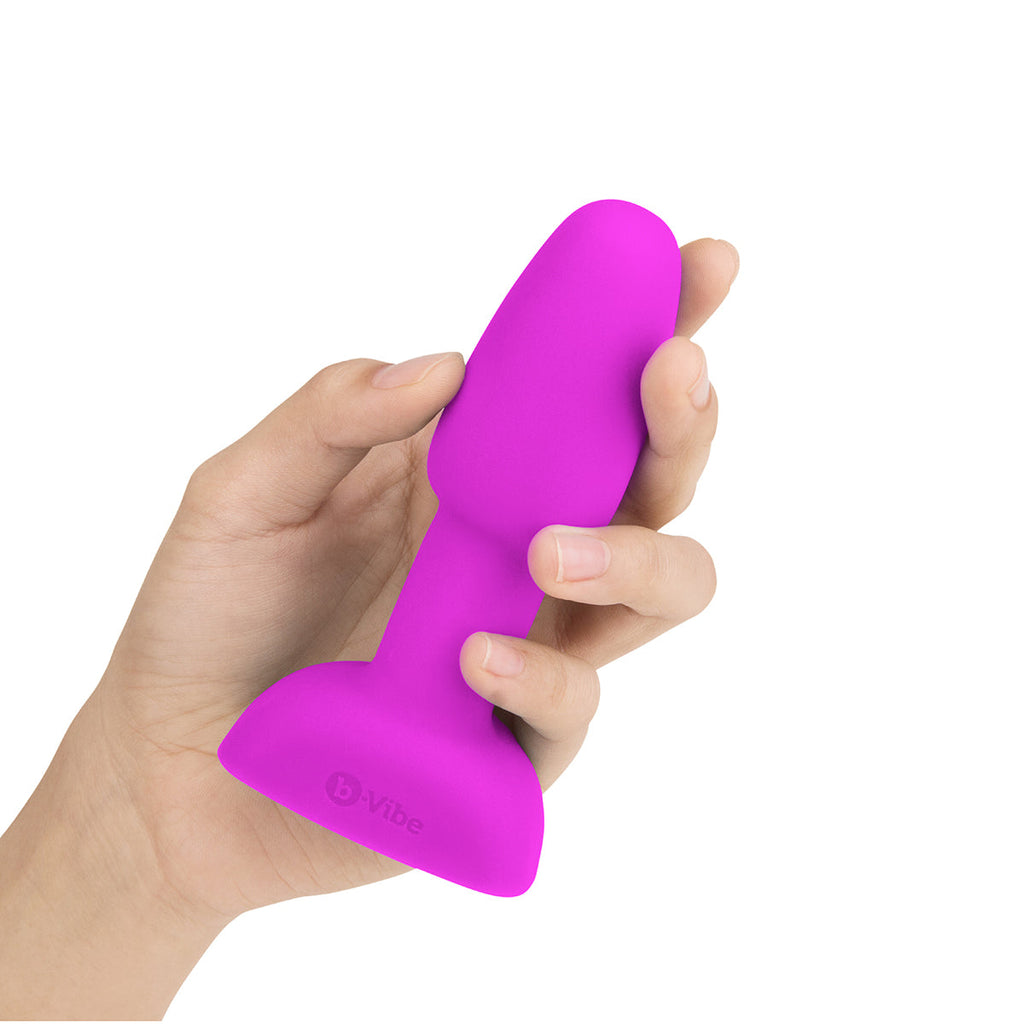 b-Vibe Rimming Petite Rotating and Vibrating Remote Control Plug Fuchsia