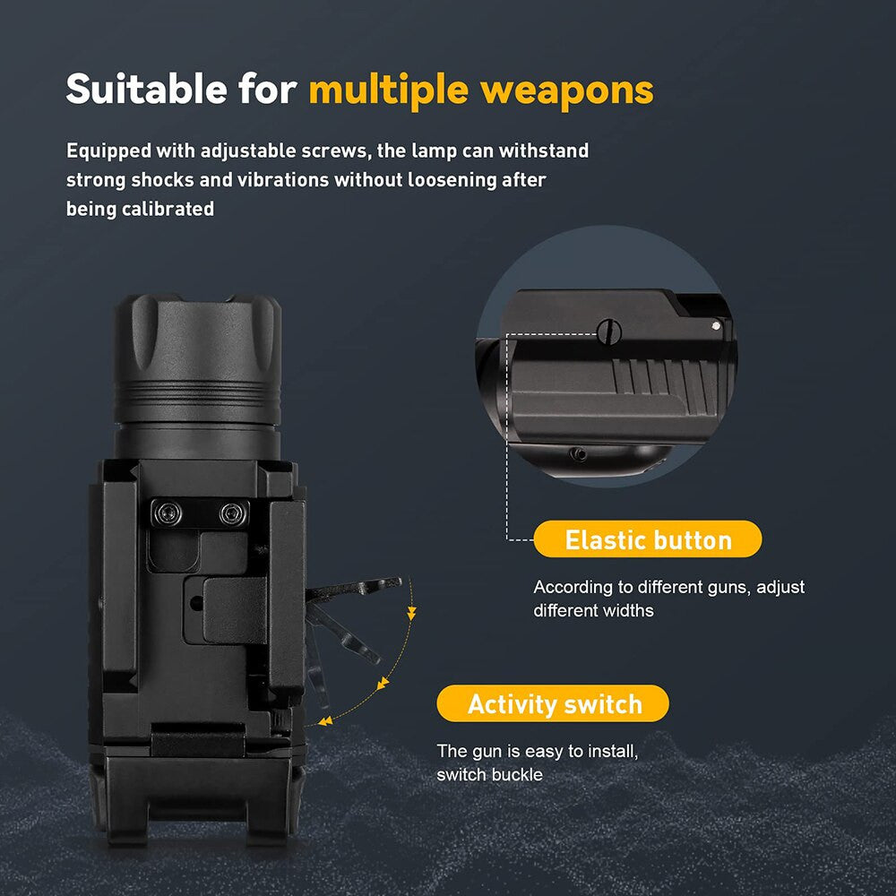 1000 Lumens Tactical LED Weapon Gun Light Military Airsoft