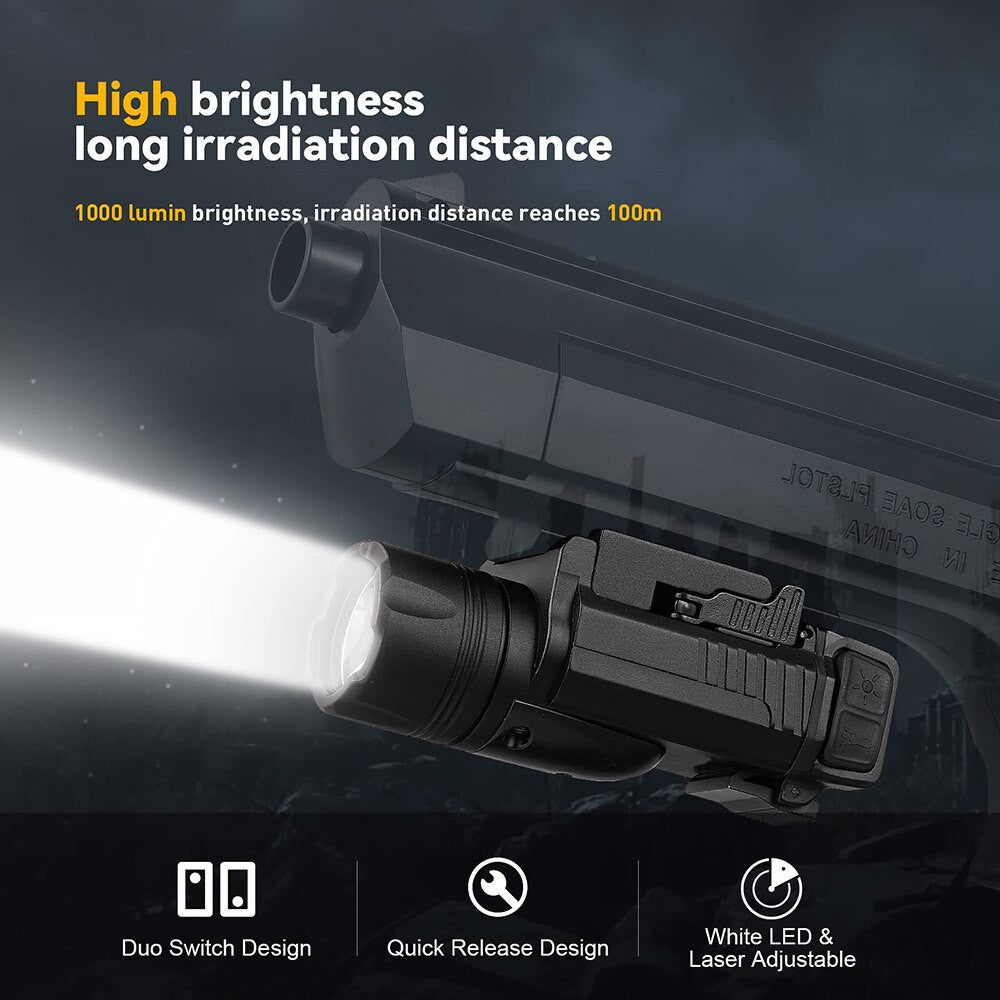 1000 Lumens Tactical LED Weapon Gun Light Military Airsoft